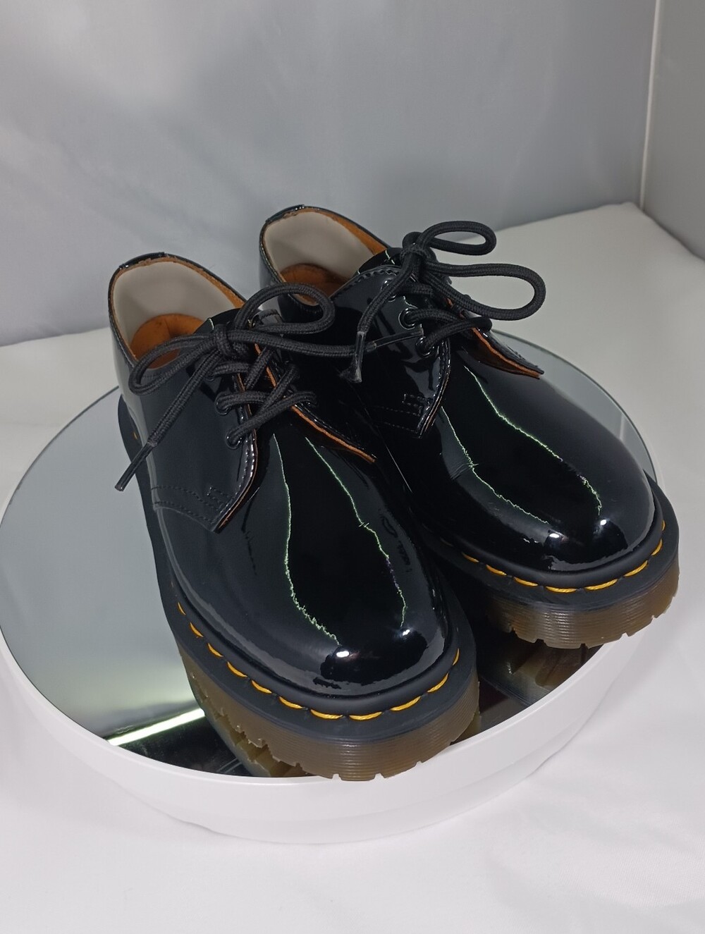 Dr. Martens 1461 Bex Platform Patent Leather Oxfirds Men's 5